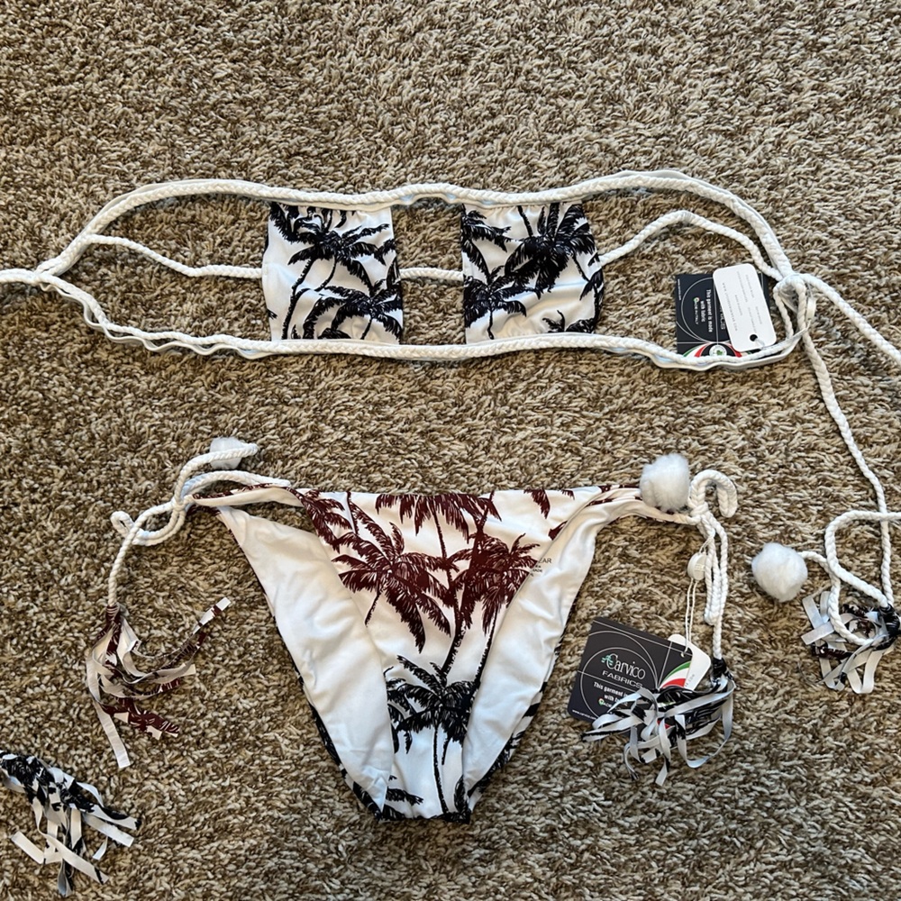 Lychee Swimwear Palm Print Bikini